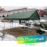 Палатка Каркасная утепленная зеленого цвета 3х4