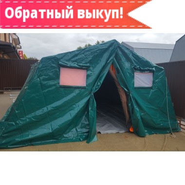 Каркасная палатка с печкой
